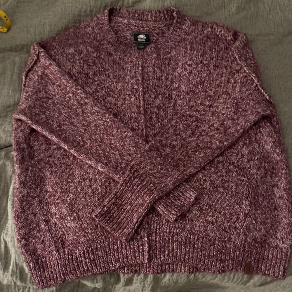 Roots Maroon Knit Pullover - women’s large